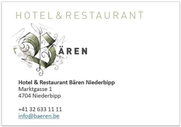 Keiler Sponsor: Restaurant Bären